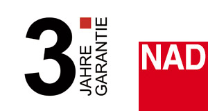 3 Jahre Garantie auf alle NAD-Produkte bei azone.ch! NAD 3 Jahre Dynavox Schweiz Garantie